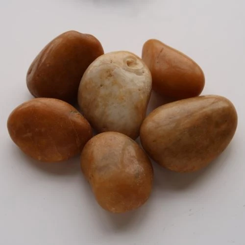 Yellow Polished Pebbles high quality